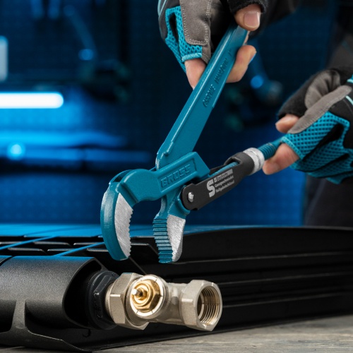 Ключ трубный рычажный 1, №1, цельнокованый, CrV, тип "S" Gross фото 8