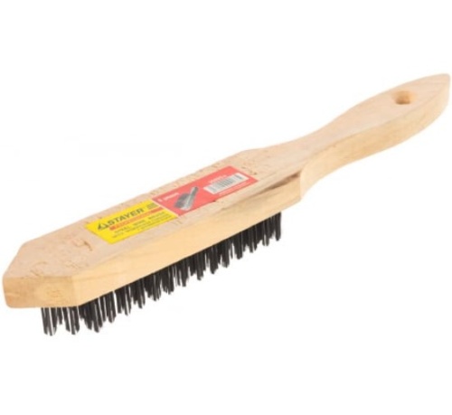 Щетка стальная Stayer Master 35020-6 с деревянной ручкой 6 рядов фото 3