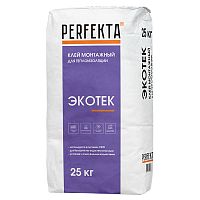Клей монтажный для теплоизоляции Perfekta Экотек 25 кг