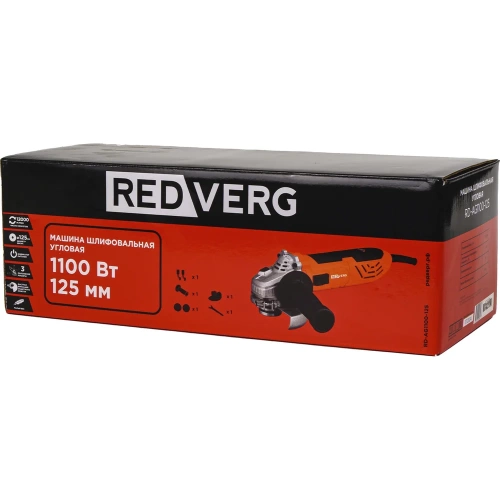 Машина шлифовальная угловая REDVERG RD-AG1100-125 00006692870 фото 11 Машина шлифовальная угловая REDVERG RD-AG1100-125 00006692870 фото 11