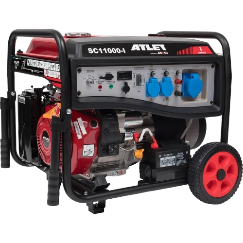 Бензиновый генератор ATLET (8,5 кВт ручной и электростартер, колеса и ручки) SC11000-I фото 4