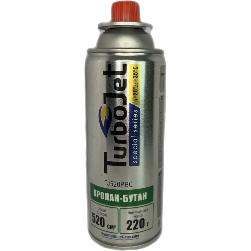 Газовый баллон Turbojet пропан-бутан 220 г, 520 мл TJ520PBC фото 3
