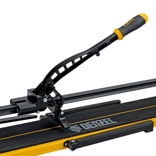 Плиткорез рельсовый 800х16мм, каретка на подш., стальная станина, усил. рукоятка-пенал Denzel фото 6