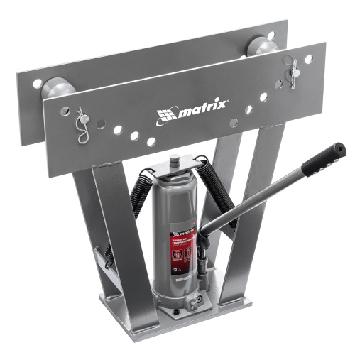 Трубогиб гидравлический, 1/2-3", 15 т, в комплекте с башмаками Matrix фото 2