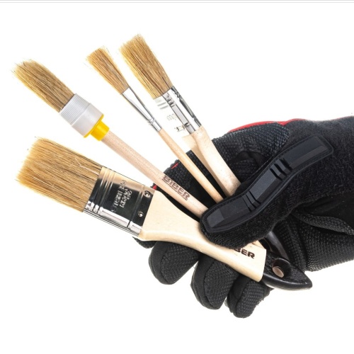 Набор кистей Biber 31402 флейцевые натуральная щетина 4 шт фото 4