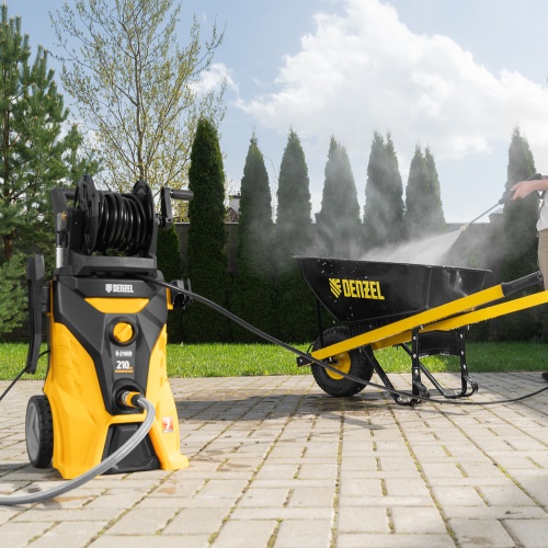 Моечная машина высокого давления R-210iD, 2600 Вт, 210 бар, 8.0 л/мин, асинхронный двигатель, барабан Denzel фото 36