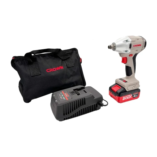 Гайковерт ударный Crown аккумуляторный BL CT22046HX-4S TB фото 3