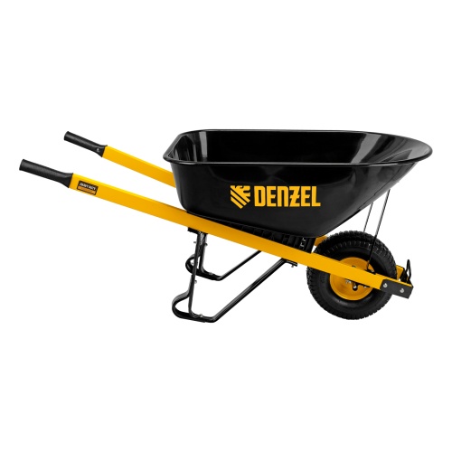 Тачка строительная, усиленная, объем 140 л, 230 кг, колесо 15х6.00-6 Denzel фото 6