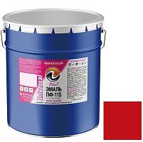 Эмаль Novocolor ПФ-115 красная глянцевая 25 кг