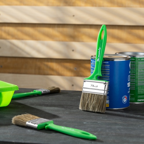 Кисть флейцевая "Работы по дереву" Color Line 70 х 12 мм Matrix фото 6