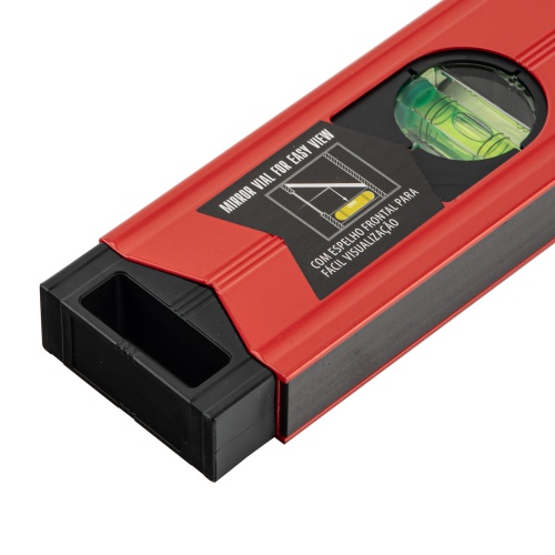 Уровень алюминиевый магнитный, 800 мм, фрезерованный, 3 глазка (1 зеркальный) усиленный Matrix фото 5