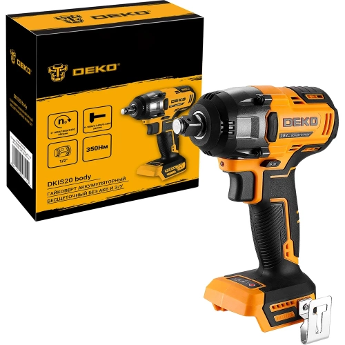 Аккумуляторный бесщеточный гайковерт DEKO DKIS20, 20 В, без АКБ и з/у 063-4450 фото 3