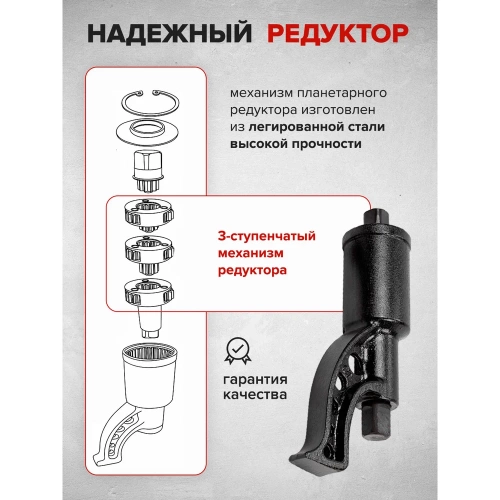 Гайковерт ручной с редуктором Forsage F-3411277(10922) Гайковерт ручной с редуктором Forsage F-3411277(10922)