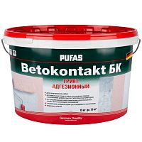 Грунт адгезионный Pufas Betokontakt БК морозостойкий 15 кг/9,2 л