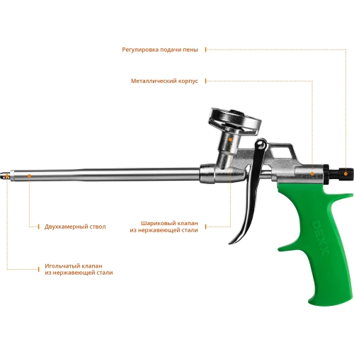 Пистолет для монтажной пены DEXX Pro Metal фото 4