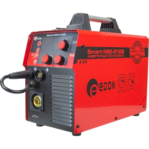 Сварочный полуавтомат инверторный EDON Smart MIG-210S 24561 Сварочный полуавтомат инверторный EDON Smart MIG-210S 24561