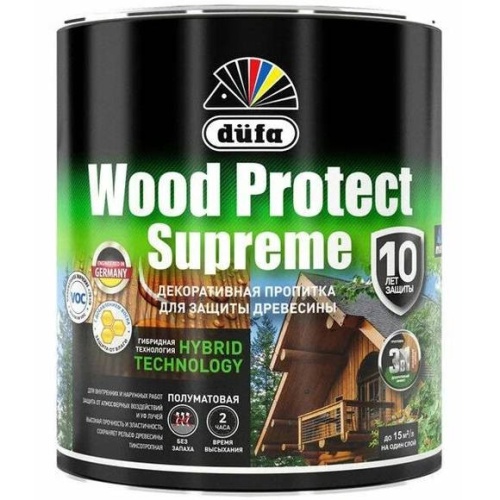Пропитка для древесины Dufa Wood Protect Supreme бесцветная 0,75 л