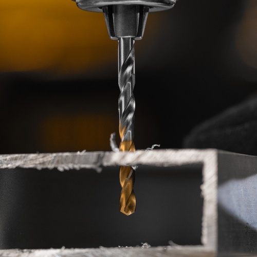 Сверло спиральное по металлу 4,5 x 80 мм, Р6М5, Golden Tip  Denzel фото 10