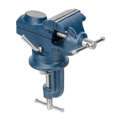 Тиски слесарные, настольные, поворотные, ширина рабочих губок 65 мм, наковальня Сибртех фото 24