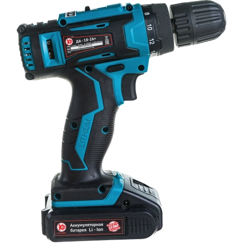 Аккумуляторная дрель-шуруповерт Калибр ДА -18-2А+ 00000071066 фото 10