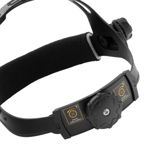 Щиток защитный лицевой (маска сварщика) F4, см. окно 90х35, DIN4/9-13// Denzel фото 9