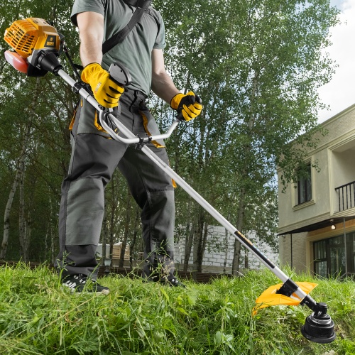 Триммер бензиновый DR-33S, 33 см3, разъемная штанга, состоит из 2 частей Denzel фото 18