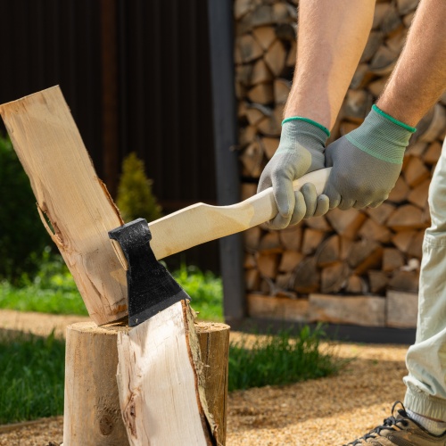 Топор кованый, в сборе, 680/900 г, деревянное топорище, 400 мм, Б, фото 6