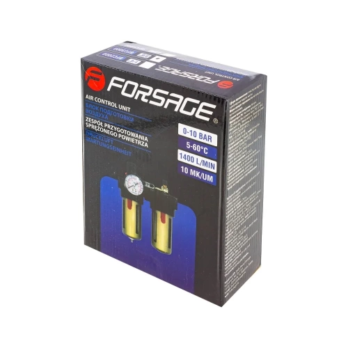 Блок подготовки воздуха 3/8" фильтр-регулятор+лубрикатор (10 Мк, 1400 л/мин, 0-10 bar, рабочая температура 5-60°) Forsage F-BFC3000(54468) фото 8 Блок подготовки воздуха 3/8" фильтр-регулятор+лубрикатор (10 Мк, 1400 л/мин, 0-10 bar, рабочая температура 5-60°) Forsage F-BFC3000(54468) фото 8