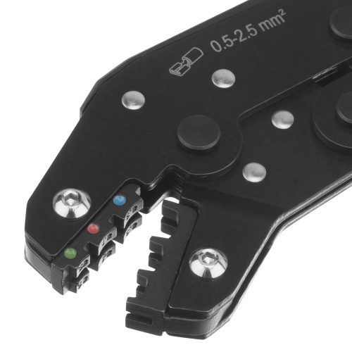 Клещи для обжима изолир. наконечников НКИ и НВИ, разъемов РПИ, гильз ГСИ, 0,5 - 2,5 мм2 Denzel фото 6