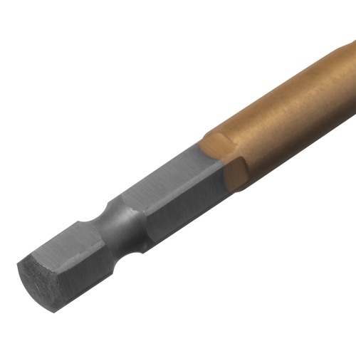 Сверло по металлу, 7 мм, HSS, нитридтитановое покрытие, шестигранный хвостовик Matrix фото 4