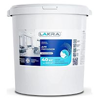 Краска акриловая для потолков Лакра белоснежная 40 кг