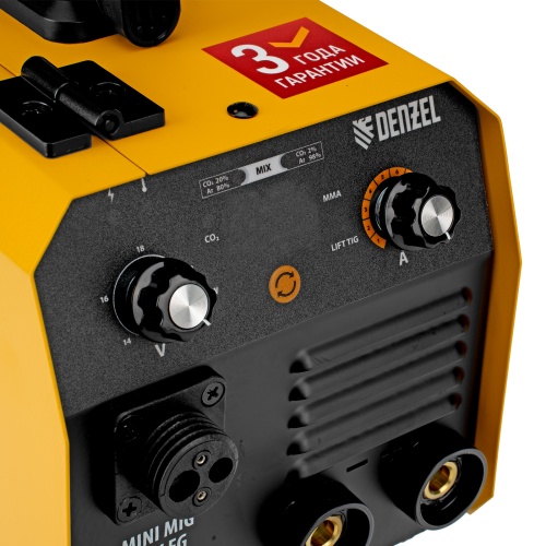 Аппарат инвертор. полуавтомат. сварки Mini MIG-140LFG, 140 А, ПВ 60%// Denzel фото 11
