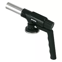 Горелка газ. с пьезорозжигом, ЕРМАК цанговый захват, шир. сопло, с рукоятью; 23х16х5,5см 333-089