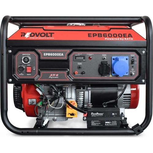 Бензогенератор REDVOLT EPB6000EA фото 3