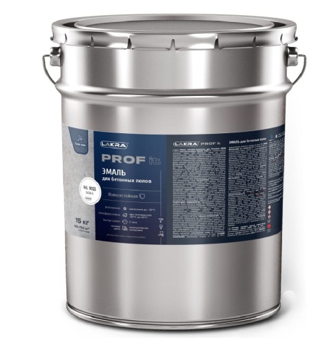 Эмаль для бетонных полов быстросохнущая Лакра Prof it База С 15 кг
