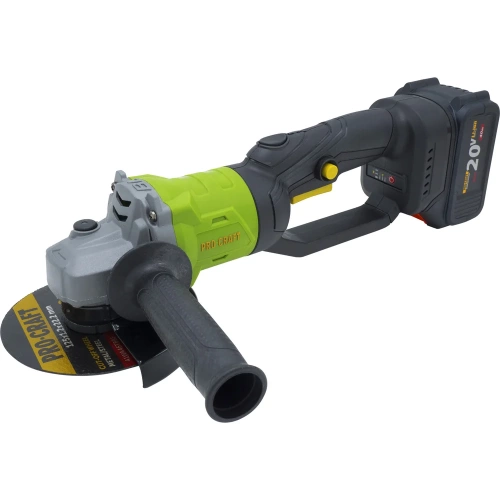 Углошлифовальная машина аккумуляторная PROCRAFT 20В 125мм (АКБ 4АЧ+ЗУ) PWA125