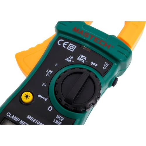 Клещи токоизмерительные цифровые Mastech MS2109B (ACV/DCV),переменный ток2/20/200/600A,(сопротивление,тест диодов,фонарик) 00-00013508 фото 8 Клещи токоизмерительные цифровые Mastech MS2109B (ACV/DCV),переменный ток2/20/200/600A,(сопротивление,тест диодов,фонарик) 00-00013508 фото 8