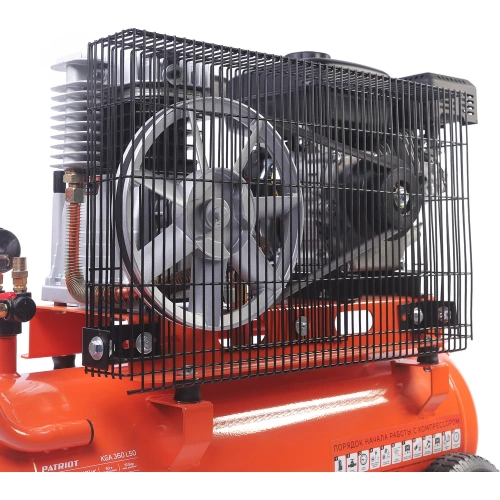 Компрессор бензиновый Patriot KGA 360 L50 - 360 л/мин, 10 бар, 50 л, 7 лс, быстросъем и «елочка» с вентилем 525102405 фото 4 Компрессор бензиновый Patriot KGA 360 L50 - 360 л/мин, 10 бар, 50 л, 7 лс, быстросъем и «елочка» с вентилем 525102405 фото 4