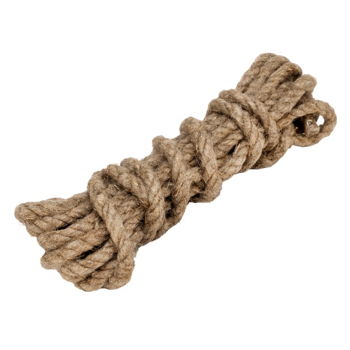 Веревка льнопеньковая, D 10 мм, L 6 м, крученая Сибртех