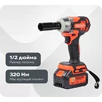 Гайковерт KINGQUEEN АКБ, 1/2, 320N/m KQ286