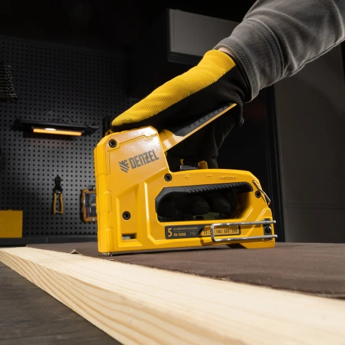 Мебельный степлер Denzel тип 53 и 13, 6-14 мм, тип 140, 10-14 мм, тип 300, 15 мм, тип 500, 15 мм 40215 фото 7