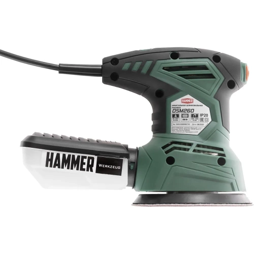 Орбитальная шлифовальная машина Hammer Flex 260 Вт, диаметр 125 мм, 6000-12000 об/мин OSM260 фото 4