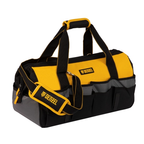 Сумка для инструмента, 500х245х300 мм, 20 карман.,съемный органайз. 10 карман.,наплеч. рем. Denzel Сумка для инструмента, 500х245х300 мм, 20 карман.,съемный органайз. 10 карман.,наплеч. рем. Denzel