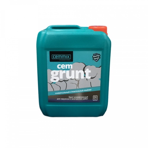 Cemmix Универсальный строительный праймер CemGrunt 5 л Cemmix Универсальный строительный праймер CemGrunt 5 л