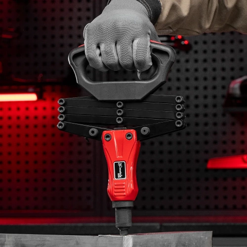 Заклепочник, 810 мм "Гармошка", усиленный, заклепки 2,4-3,2-4,0-4,8-6,4 мм, PRO MATRIX 40548 фото 7