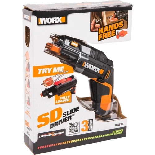 Аккумуляторная отвертка с набором бит WORX WX255 SD Slide Driver WX255 фото 9 Аккумуляторная отвертка с набором бит WORX WX255 SD Slide Driver WX255 фото 9