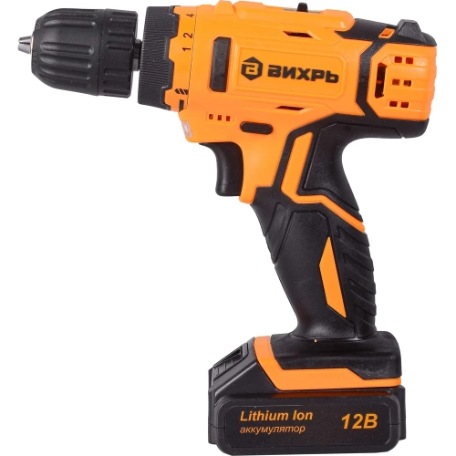 Аккумуляторная дрель-шуруповерт ВИХРЬ ДА-12-2к 72/14/2 фото 4