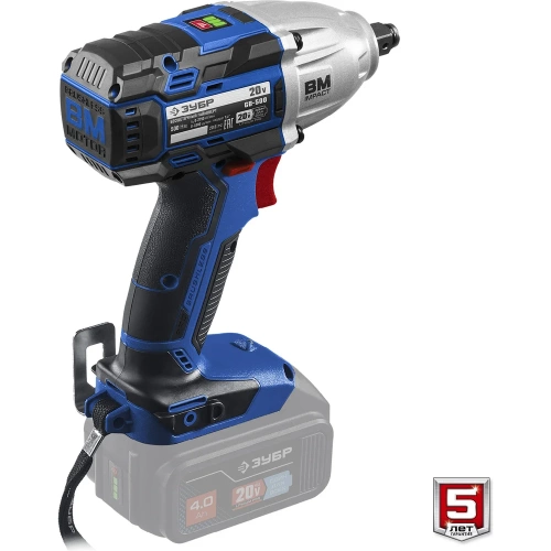 Бесщеточный гайковерт ЗУБР Профессионал т7 20 В, 500 Нм, без акб GB-500 фото 8