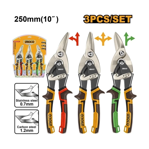 Набор ножниц по металлу 250 мм INGCO HTSNK0110 Набор ножниц по металлу 250 мм INGCO HTSNK0110