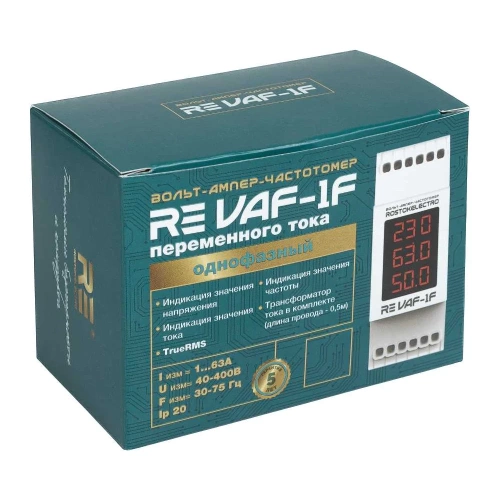Вольт-ампер-частотомер ROSTOKELECTRO RE VAF-1F 46-466 фото 6 Вольт-ампер-частотомер ROSTOKELECTRO RE VAF-1F 46-466 фото 6